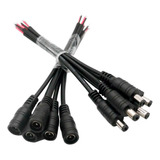 5 Pares Conector Jack P4 5 5x2 1mm Macho E Fêmea C Fio
