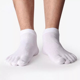 5 Pares De Meias Masculinas Decotadas Dedos Separados