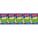 5 Pares Luva Latex Limpeza Multiuso Sanro Top Verde