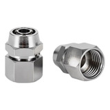 5 Pçs Conexão Metalica Reta Femea Tubo 8mm X Rosca 1 4 Bsp