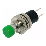 5 Peças Chave Botão Pbs 110 Push button Na 2t Verde