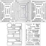 5 Peças De Carimbos Transparentes Words Silicone Stamps Sent