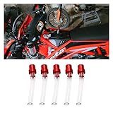 5 Peças De Mangueira De Respiro De Tampa De Tanque De Combustível Para Motocicleta Válvula De Ventilação CNC Universal Tubo De Válvula De Respiração Compatível Com ATV Quad CRF YZF RMZ KLX DRZ Pit