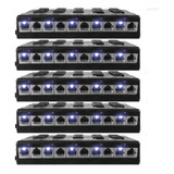 5 Peças Patch Panel Poe 5 Portas 12v Até 48v Régua Poe volt
