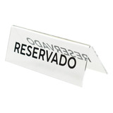 5 Peças Placa Reservado Mesa Casamento Restaurante Festa