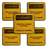 5 Placas Advertencia Energia