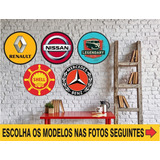 5 Placas Redondas Shell Nissan Mercedes