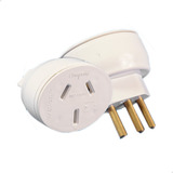 5 Plug Adaptador 20a 3 Pinos Chatos Padrão Europeu 1216pc