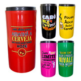 5 Porta Cerveja Fina Sleek Lata Suporte Térmico Exclusivo