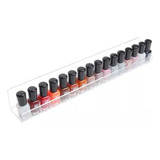 5 Prateleira Cristal Expositor Esmalte Organizador Manicure