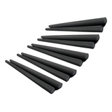 5 Protetor Veda Porta Debaixo Ajustável Tipo Pvc Duplo Cobra Cor Preto Protetor De Porta