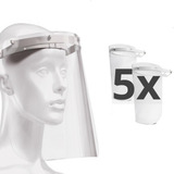 5 Protetor Viseira Máscara De Proteção Facial Epi Universal