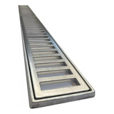 5 Ralo Linear 10x100 Grelha Alumínio Coleta Água Pluvial