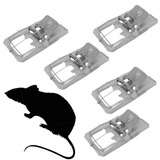 5 Ratoeiras Metálicas Galvanizada Grande 16x8 5cm Para Rato
