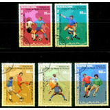 5 Selos Mauritânia Futebol Copa Do Mundo Itália 90 L 3546