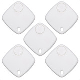 5 Smart Air Tag Localizador Chaves Android Ios Cor Branco