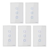 5 Sonoff 3 Botão touch T2 Us Rf 433mhz Interruptor Wi fi