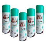5 Tiuran Aerosol 125ml Contra Sarna Fungo Cães Gatos Duprat