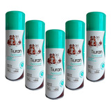 5 Tiuran Aerosol 125ml Contra Sarna Fungo Cães Gatos Duprat