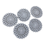 5 Toalhinhas De Crochê Decorativas De Algodão