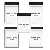 5 Un Porta Quadro Protetor Vertical A4 P Cartão Cnpj Alvará