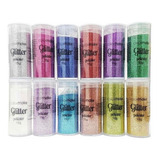 5 Unid Glitter Em Po P Balao Bobo Bubble Contem 15 Gramas