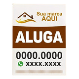 5 Unid Placas Em Chapa P Sua Imobiliária Ps 1mm 60x40