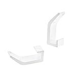 5 Unidades Ganchos Decorativos De Parede Cabides De Alumínio Gancho De Casaco De Porta Única Cabides De Parede De Entrada Ganchos De Alumínio Toalha Individual Branco Metal