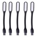5 Unidades Mini Luz Led Luminária Notebook Pc Usb Flexível