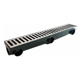 5 Unidades Ralo Linear Seca Agua E Piso 6x50 Cm Continuo