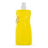 5 Unidades Squeeze Dobrável Com Mosquetão 480ml
