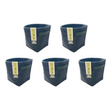 5 Vasos Feltro 7 Litros Cultivo Indoor