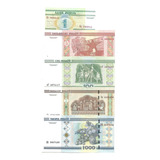 5 X Belarus Bielo Russia 1 50 100 500 E 1000 Rubles Fe