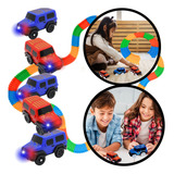 5 X Carrinho Pista Trilha Maluca Com 168 Bloquinhos P Montar Cor 5 X Carrinho 168 Bloquinhos