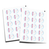 50 Adesivos Latinhas Tubetes Caixinhas 5cm Personalizados