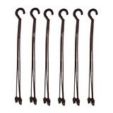 50 Alças Pretas 43cm Suporte Pendurar Vasos Resistente
