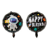 50 Balão Astronauta Metalizado 45cm Festa