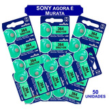 50 Baterias Sony 364 Sr621sw Ag1 Sr621 Original Relógio