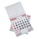 50 Blocos Comercial 14x16 Calendário Folhinha Parede 16x14