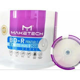 50 Bluray Maketech Printable 25 Gb 135 Minutos 6x Escura