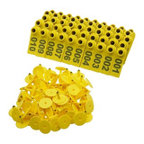 50 Brincos Numerados Para Identificação Ovinos, Bovinos