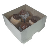 50 Caixas Caixinha 4 Brigadeiros Gourmet Doces Bombom 8x8x4