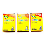 50 Caixas De Mini Giz De Cera (5 Cm)