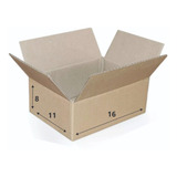 50 Caixas De Papelão Medida 16x11x8 Correios Sedex