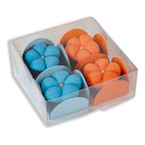 50 Caixas Transparente P/4 Doces/brigadeiros + 200 Forminhas