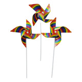 50 Cata-ventos Decorativo Giratório Multicolorido