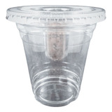50 Copo Pet 380ml Com Tampa Reta Sem Furo Doce Pipoca 98mm