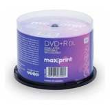 50 Dvd+r 8.5 Gb Maxprint Printable 240 Minutos 8x Original