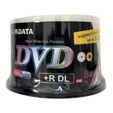 50 Dvd+r Dual Layer Ridata Printable