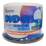 50 Dvd+r Dual Layer Smartbuy Printable